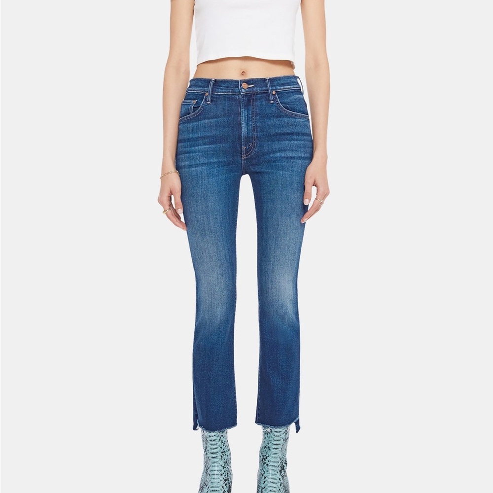Mother THE INSIDER CROP STEP FRAY size 27